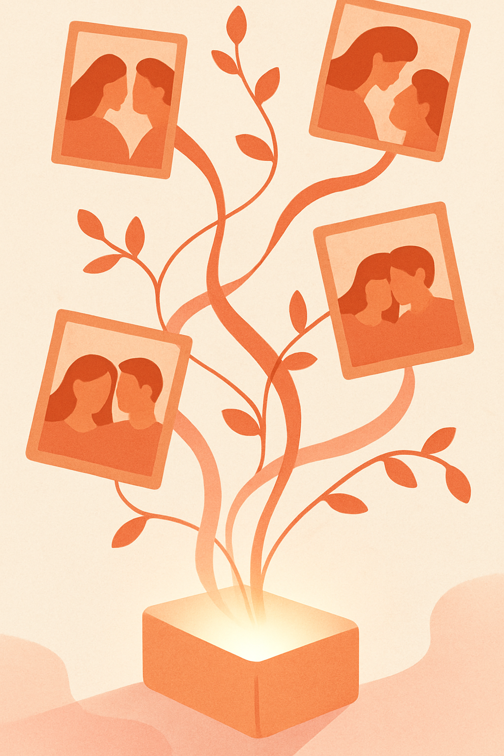 Captura do app Twogether — álbum e galeria do casal